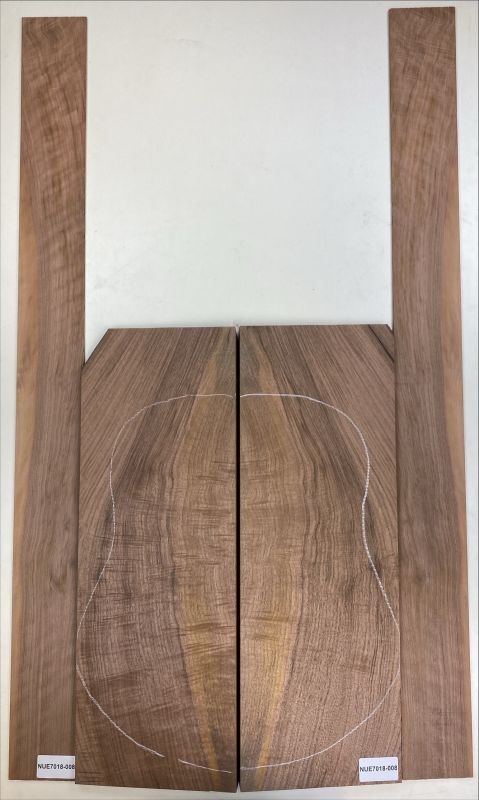 Back & Sides Walnut, European Archtop Unique Piece #008